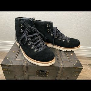 Cole Haan black suede hiking boot size 12